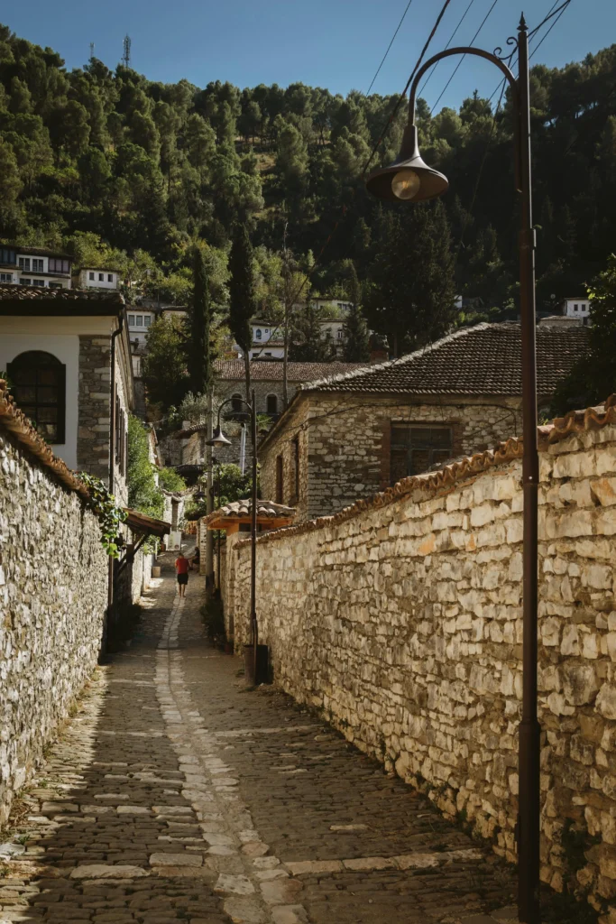 cobbled street