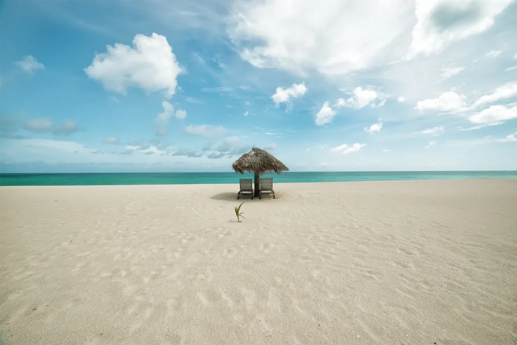 Barbuda’s pink sand beach